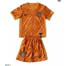 Otroški Nogometni dresi Združene Države Vratar Gostujoči Copa America 2024 Kratek Rokav (+ Kratke hlače)